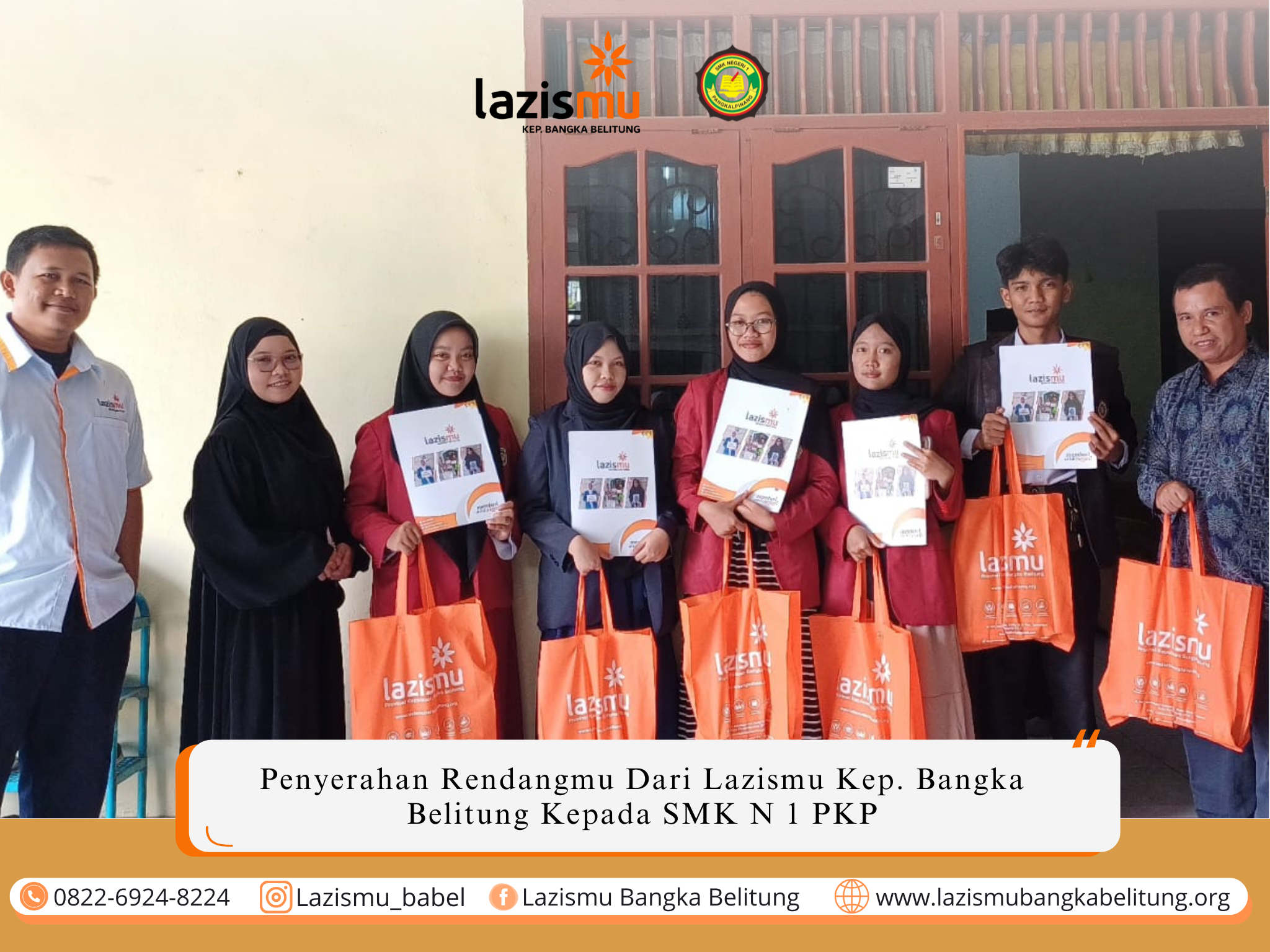 Pelepasan Siswa/i PKL SMK N 1 PKP oleh Lazismu Kep. Bangka Belitung