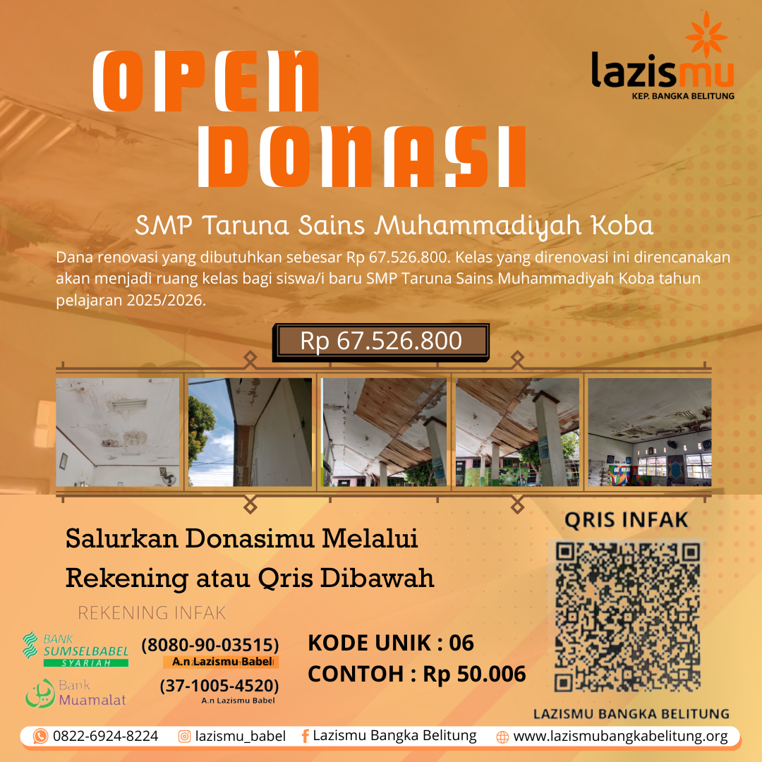 Open Donasi SMP Taruna Sains Muhammadiyah Koba